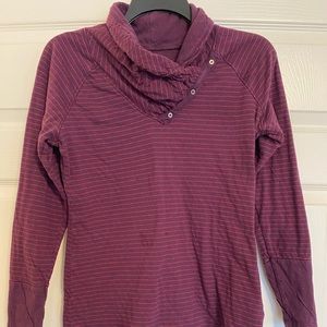 Columbia purple and pink striped long-sleeve shirt